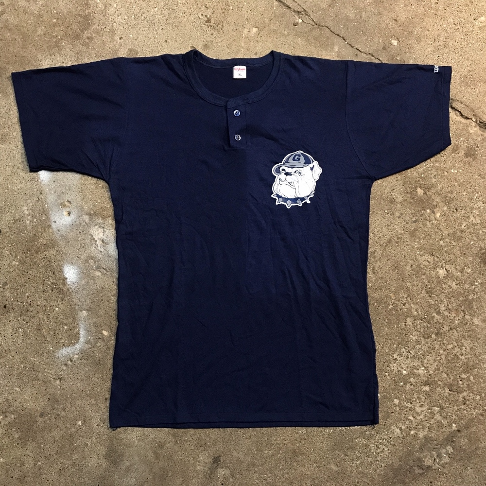 VTG Georgetown Hoyas 2 Button Wilson T Shirt XL 2X